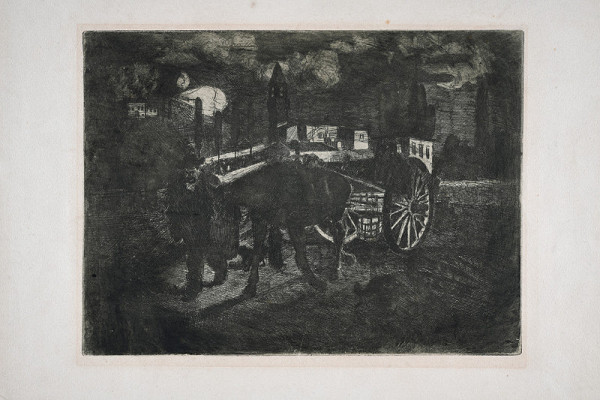 Bohumil Kubišta – Motiv z Florencie (Povoz)