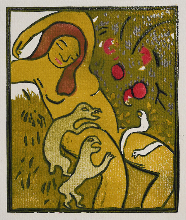 Josef Váchal – Lenost (z cyklu Sedmero hlavních hříchů)