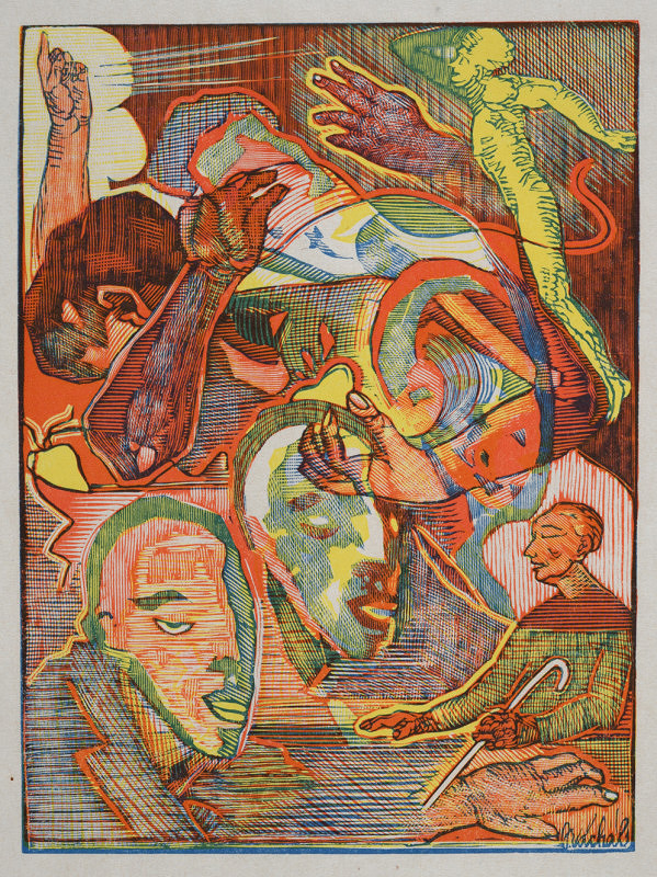 Josef Váchal – Hudba slepců (z cyklu Ruce) 