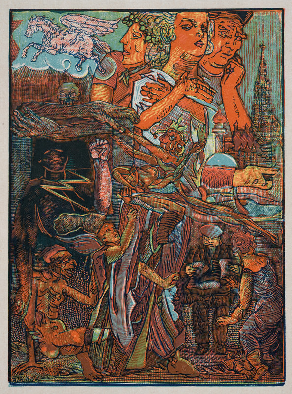 Josef Váchal – Šílenci (z cyklu Ruce) 