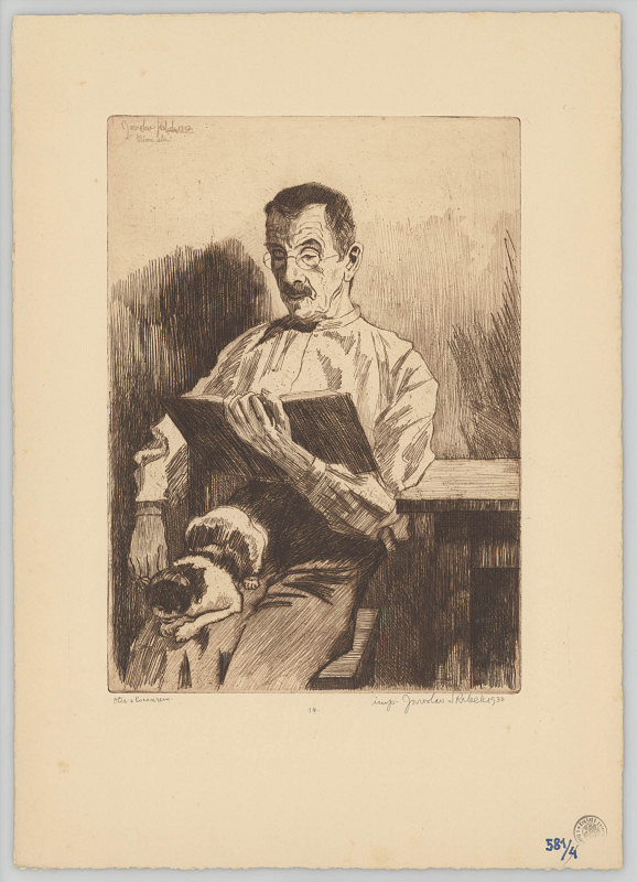 Jaroslav Skrbek – Otec s kocourem 