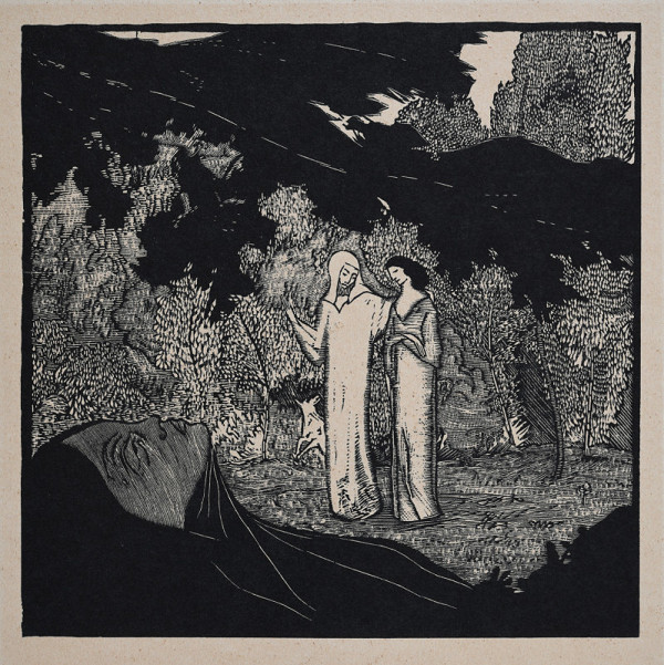 Josef Váchal – Sv. Hildegarda (z cyklu Mystikové a vizionáři) 