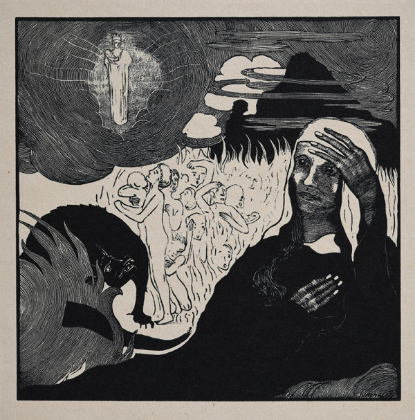 Josef Váchal – Anna Kateřina Emerichová (z cyklu Mystikové a vizionáři) 