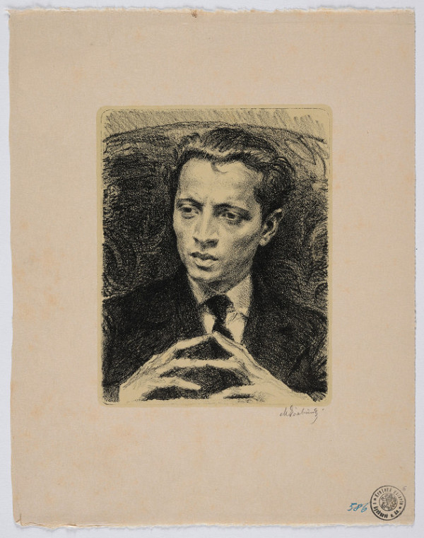 Max Švabinský – Podobizna básníka 