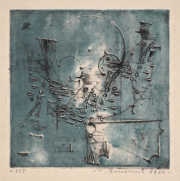 Vladimír Boudník – Bez názvu (Lebka) 