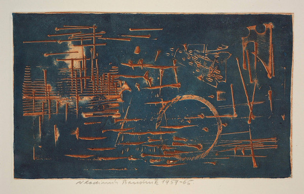 Vladimír Boudník – Stopy materiálů (nástrojů) 