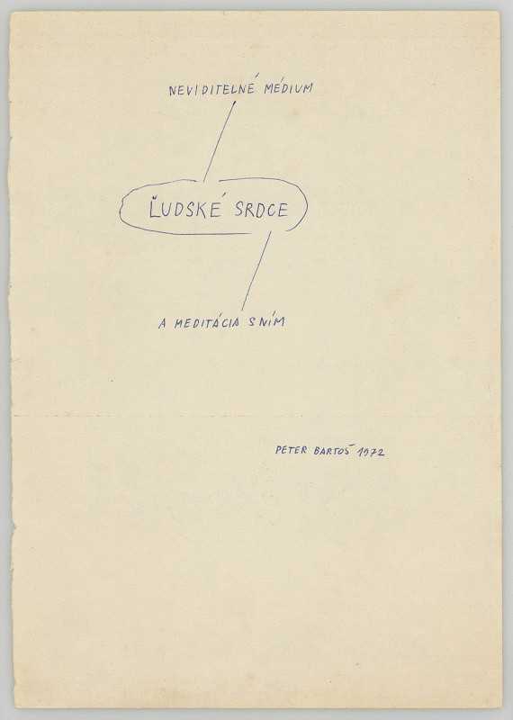 Peter Bartoš – Intersituoart (Ludské srdce), Balatonboglár 26. – 27. 8. 1972 