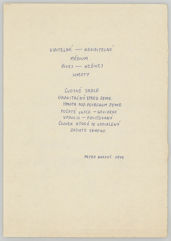 Peter Bartoš – Intersituoart (Ludské srdce), Balatonboglár 26. – 27. 8. 1972 