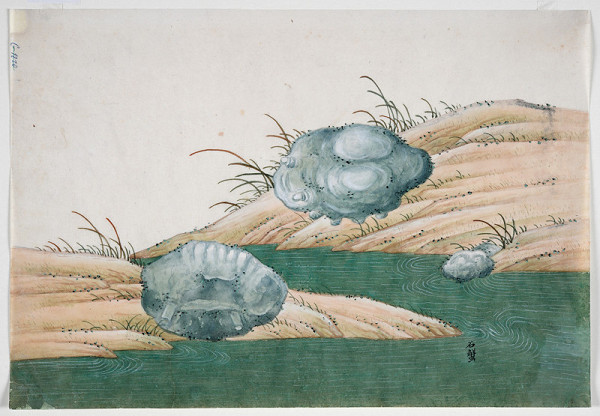 neznámý malíř čínský – Krajina s vodou a kameny 