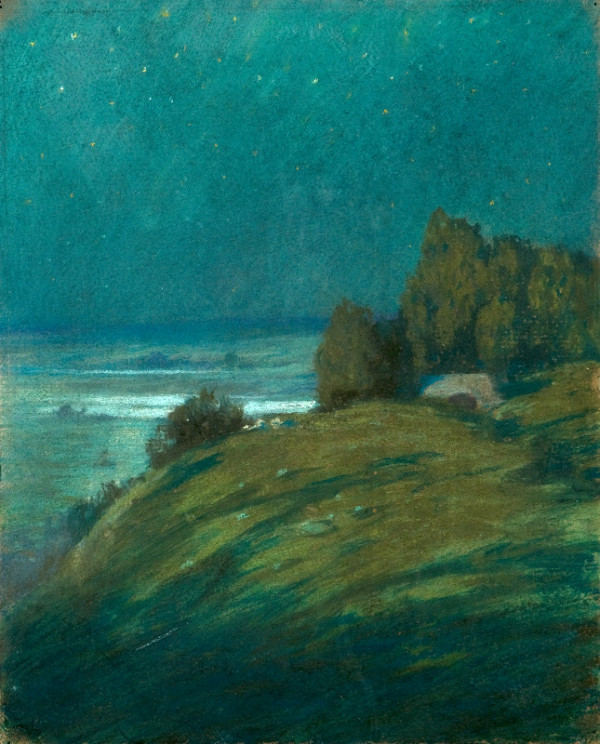 Ferdinand Engelmüller – Touha (Ilustrace ke sbírce básní Vítězslava Hálka Večerní písně) 