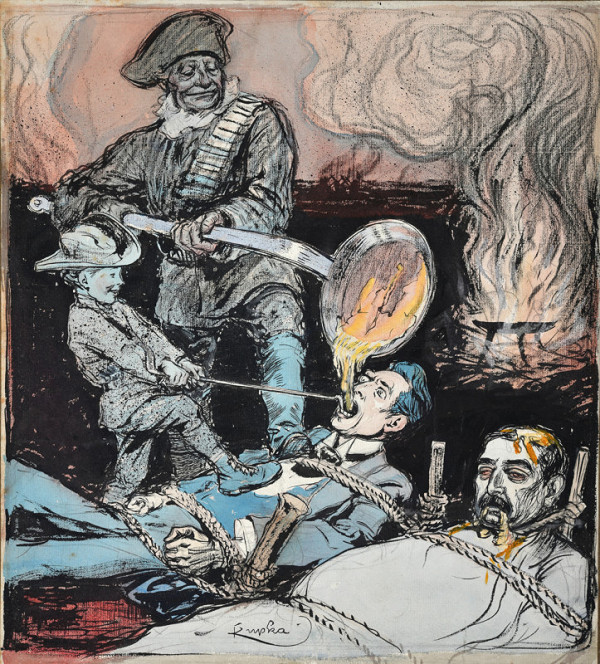 František Kupka – Ze zlata, jak vidno (De L’Or, en V’la) – z cyklu Peníze (L´Argent) 