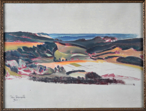 Jan Trampota – Studie krajiny z Orlických hor 