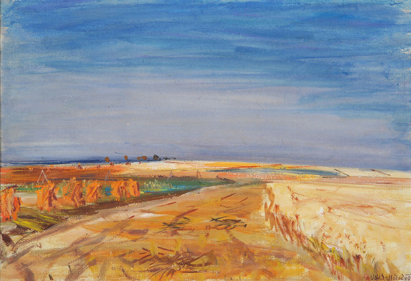 Vojtěch Sedláček – Žně – Chalupy (revers) 