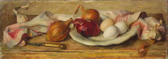 František Zikmund – Zátiší s vejci a utěrkou 