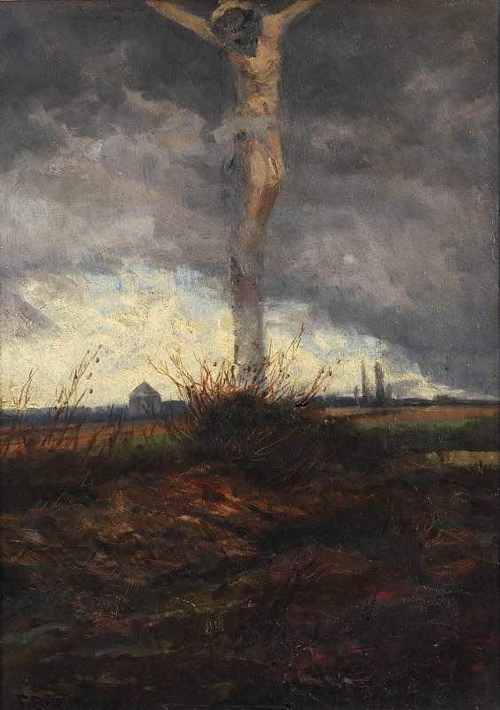 Ferdinand Engelmüller – Bílá hora (Večerní nálada - Kříž) 