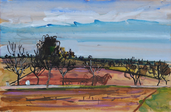 Vojtěch Sedláček – Silnice u Dobrušky 