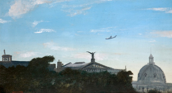 Kamil Lhoták – Tryskové letadlo nad městem 