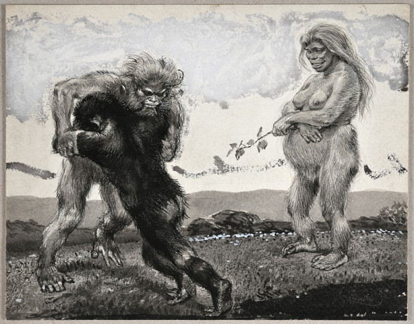 František Kupka – Souboj – studie k obrazu Antropoides 