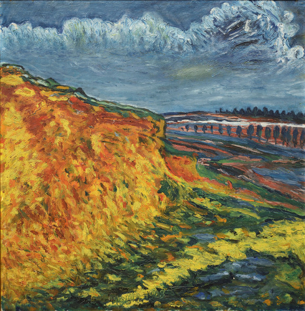 Bohumil Kubišta – Krajina se stromořadím 