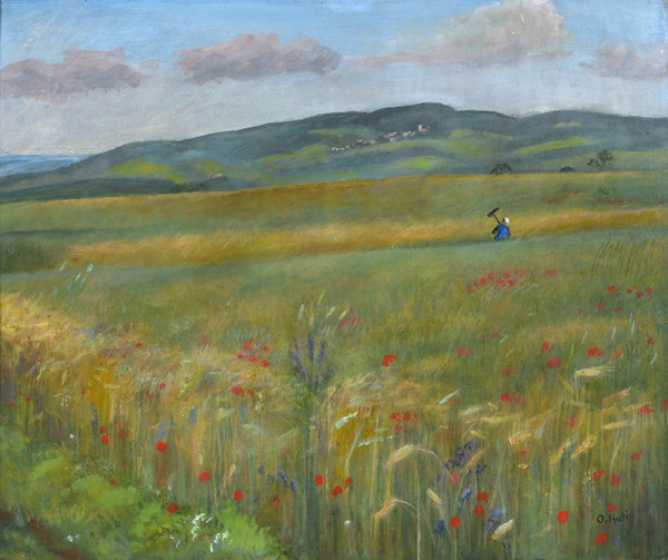 Otakar Kubín – Žitné pole s vlčími máky 