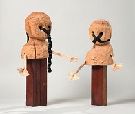 Anna Hulačová – Apollon a Dionýsos (hlavy ze série Černé světlo) 