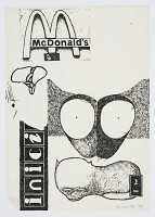 Jiří Kovanda – Bez názvu (list katalogu výstavy Na bidýlku – originál) 