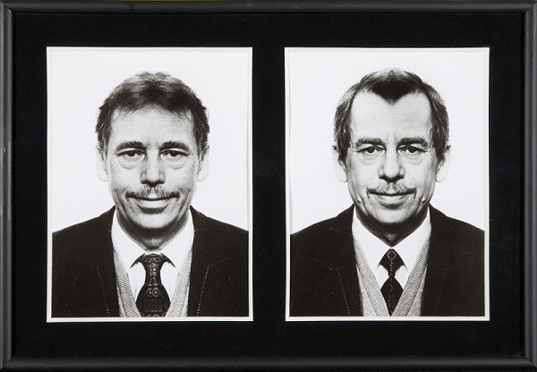 Jiří David – Václav Havel (z cyklu Skryté podoby)