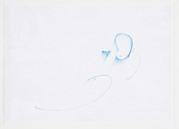 Helena Huneke – Kresba 5 (list katalogu autorčiny výstavy Na bidýlku 2003) 