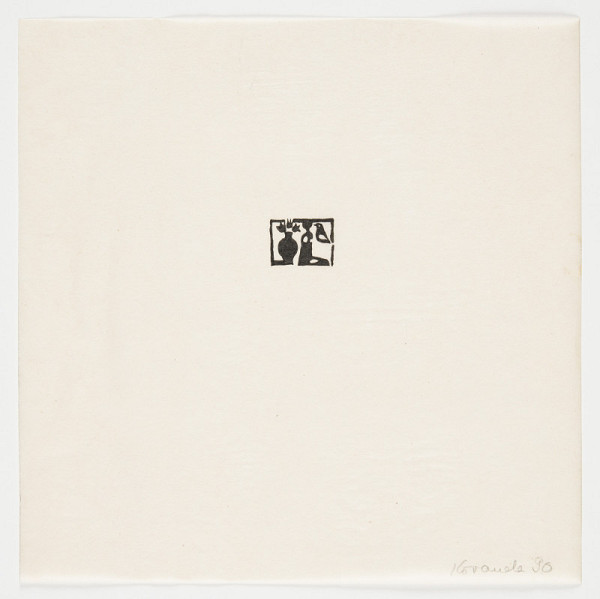 Jiří Kovanda – Bez názvu (list katalogu výstavy Na bidýlku – originální předloha) 