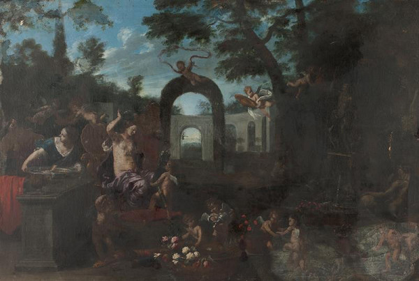 Francesco Albani - způsob – Venušina toaleta 