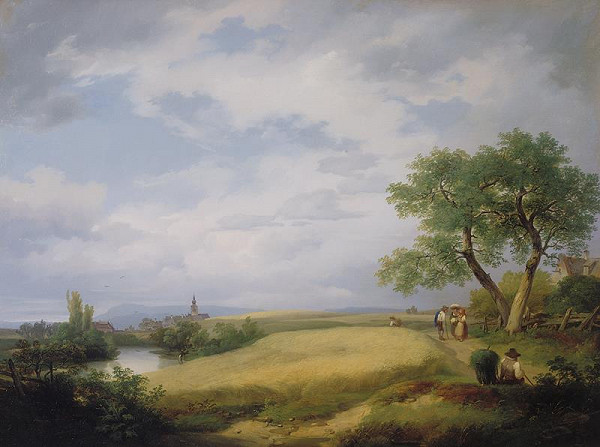 Ignaz (Ignatz) Raffalt – Krajina s obilným polem 