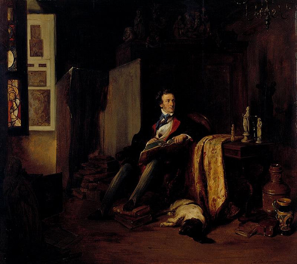 Josef Danhauser – U sběratele (Podobizna sběratele Goldhahna, Milovník starožitností) 