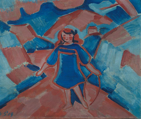 Václav Špála – Děvčátko s kolem 