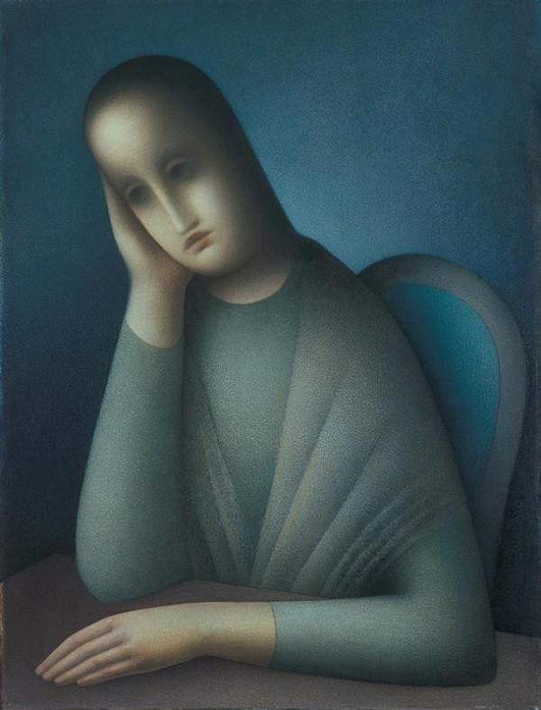 Jan Zrzavý – Sedící dívka 