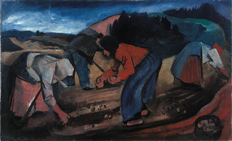 František Václav Süsser – Kopání brambor 