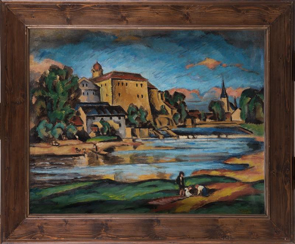 Alfred Justitz – Poděbrady; Vlastní portrét 