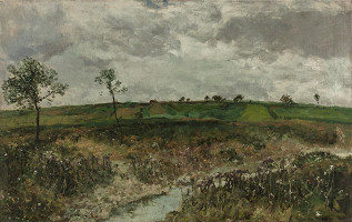 František Kaván – Krajina s potokem 