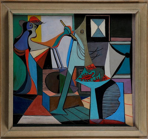 František Janoušek – Malířka v ateliéru 