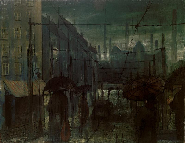 Bohumír Matal – Ulice v dešti