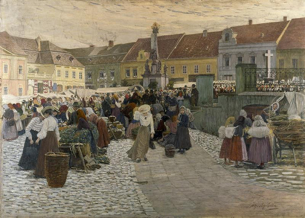 Johann Nepomuk Geller – Trh v Hustopečích