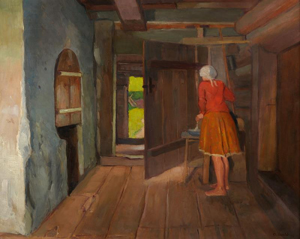 Oldřich Lasák – Interiér ve Starých Hamrech 