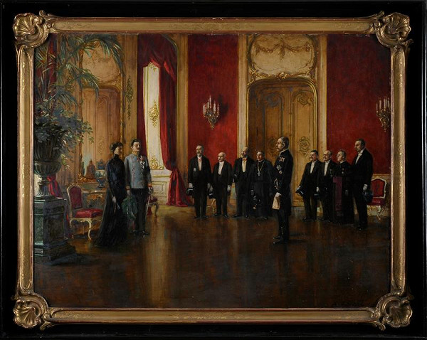 František Ondrúšek – Země Morava vzdává hold císaři Karlu 