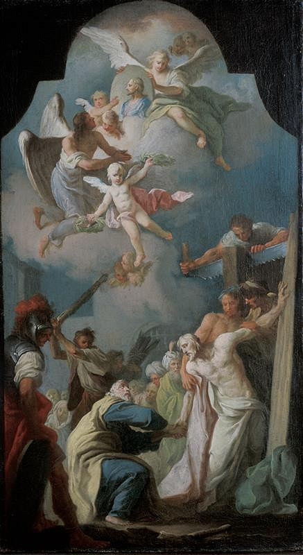 František Vavřinec Korompay – Loučení apoštolů Šimona a Judy Tadeáše 