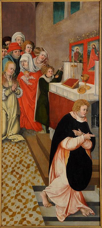 neznámý malíř podunajský – Smrt sv. Jana Evangelisty 