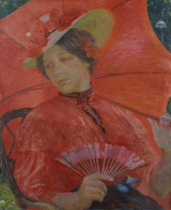 Max Švabinský – Červený slunečník 