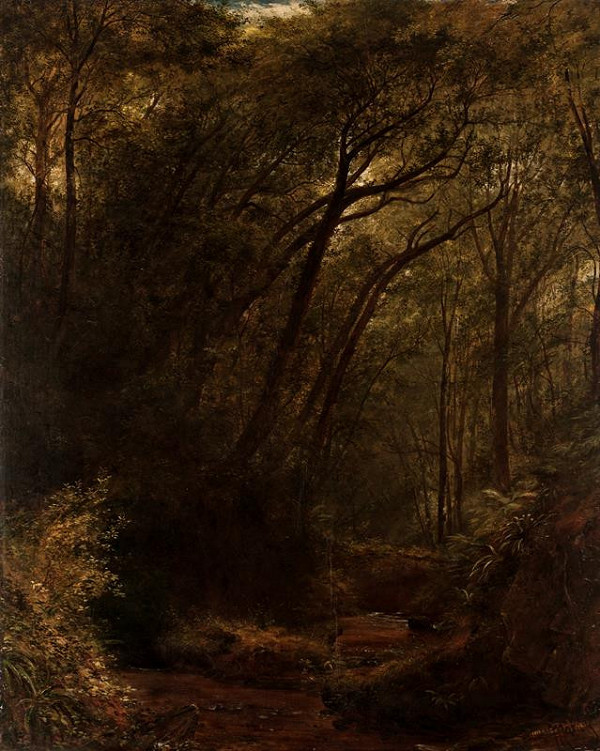 Julius Eduard Mařák – V zášeří (Lesní interiér) 