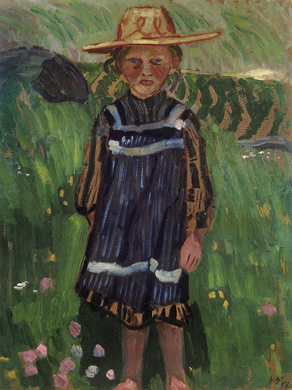 Václav Špála – Skizza venkovského děvčete 