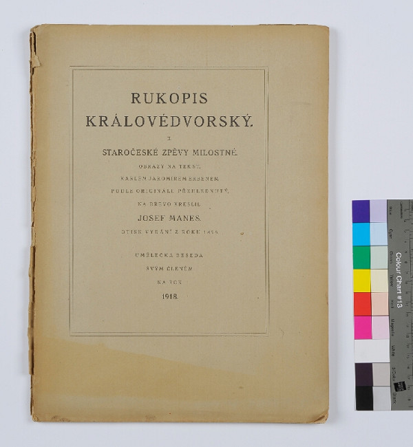Umělecká beseda, neznámý autor, Josef Mánes – Rukopis Královédvorský II. 