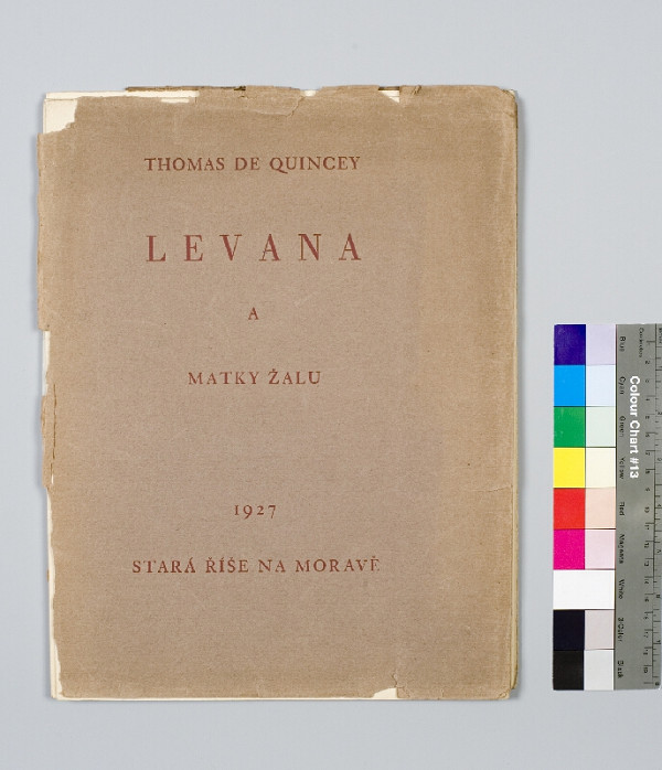Dobré dílo, Kryl a Scotti, Thomas de Quincey, Josef Čapek, Jaroslav Skalický, Marta Florianová – Levana a matky žalu 
