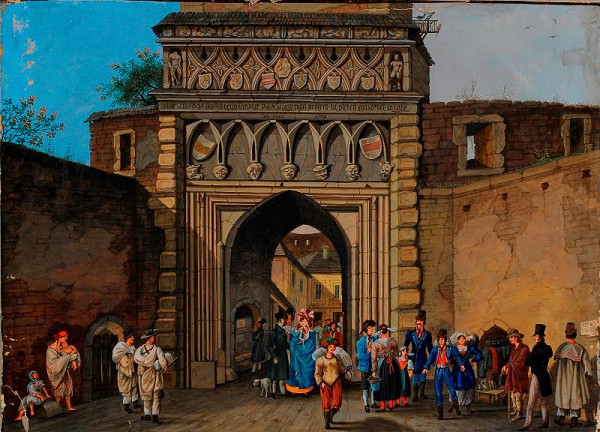František (Franz) Richter – Židovská brána v Brně, 1820